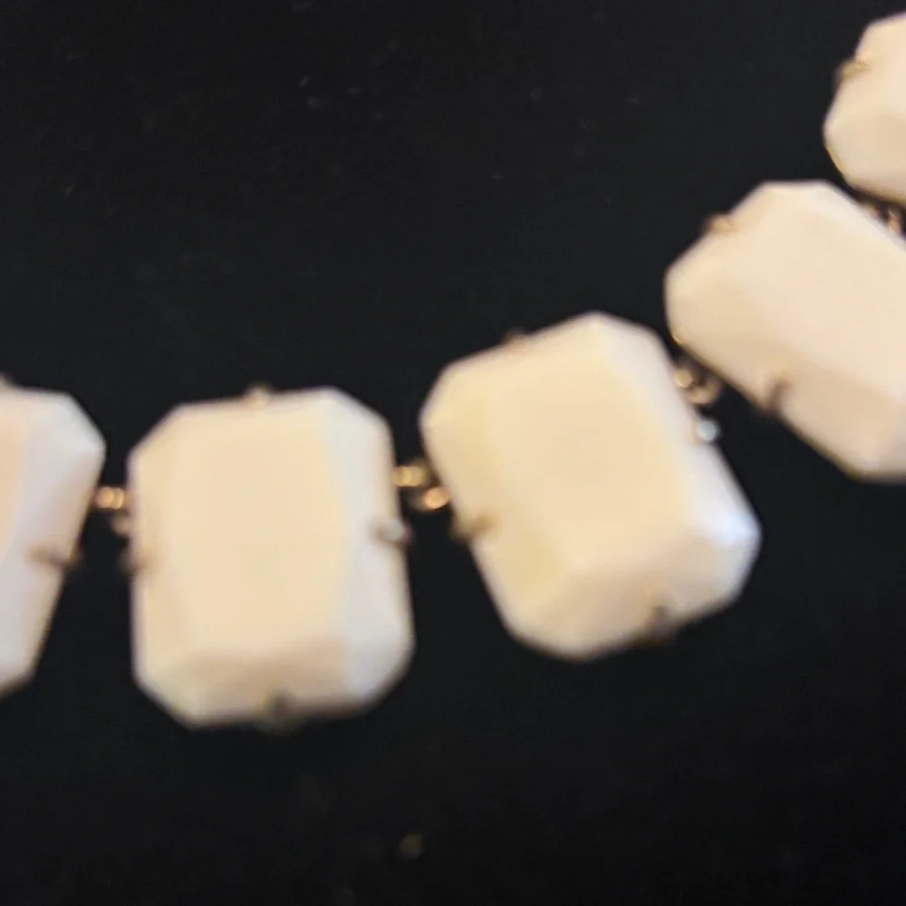 J. Crew Gold and Cream Statement Necklace